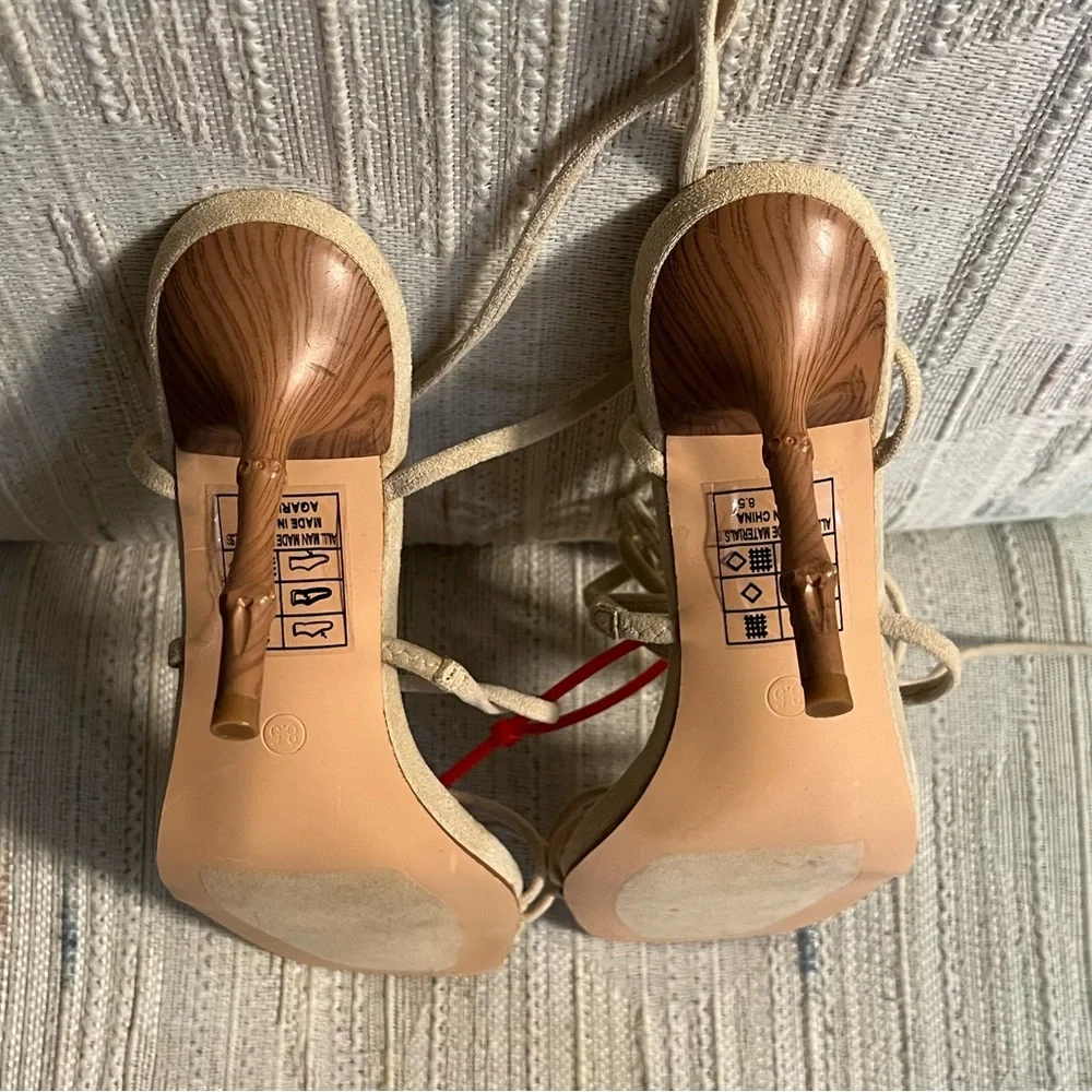 Lulu Beige Strappy Gladiator Heel